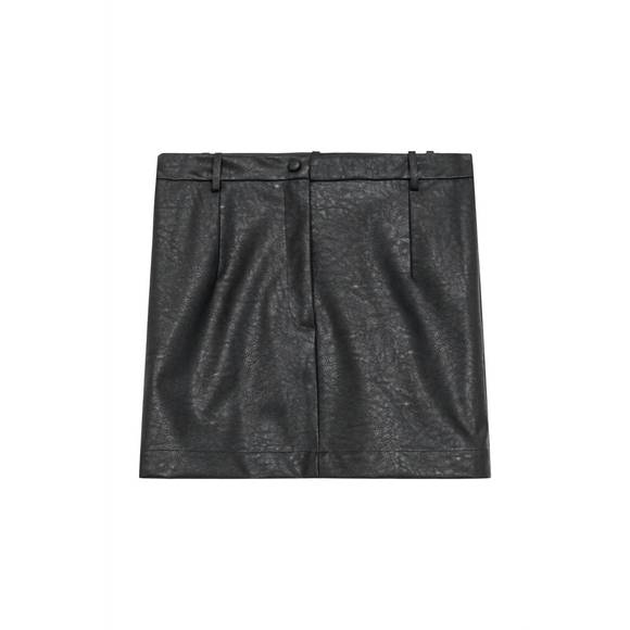 NEW DESIGNERS REMIX maya mini skirt in black - Picture 3 of 4